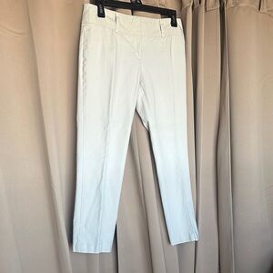 Ann Taylor Cream Cigarette Pant